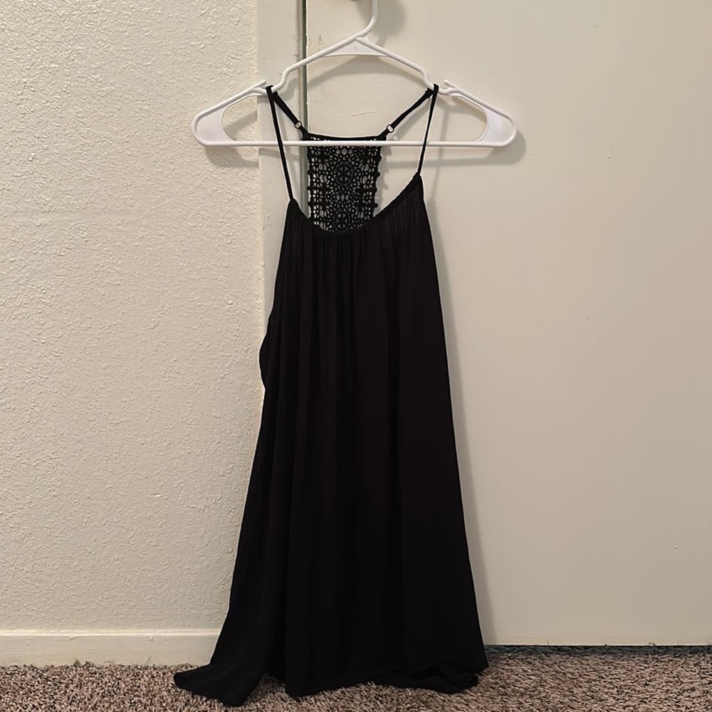 Mini black flow dress size small